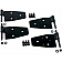 Smittybilt Door Hinge - Half Door Steel Black - 7641