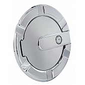 All Sales Fuel Door - Round Aluminum - 6901PL