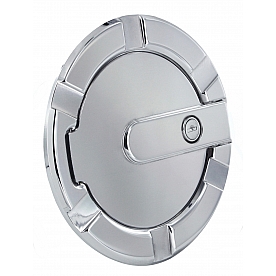 All Sales Fuel Door - Round Aluminum - 6901PL