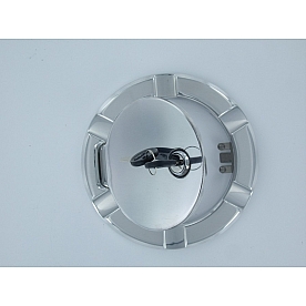 All Sales Fuel Door - Round Aluminum - 6950BCL