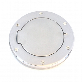 All Sales Fuel Door - Round Aluminum - 6099C