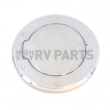 All Sales Fuel Door - Round Aluminum - 6099C