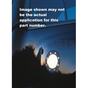 All Sales Fuel Door - Round Aluminum - 6099C-1