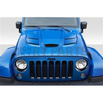 Extreme Dimensions Hood - Fiberglass Reinforced Plastic Black - Viper - 113216