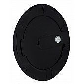 All Sales Fuel Door - Round Aluminum - 6901KL