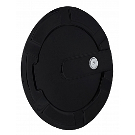 All Sales Fuel Door - Round Aluminum - 6901KL