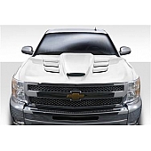 Extreme Dimensions Hood - Fiberglass Reinforced Plastic Black - Viper - 113402