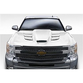 Extreme Dimensions Hood - Fiberglass Reinforced Plastic Black - Viper - 113402