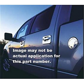 All Sales Fuel Door - Round Aluminum - 6159CL