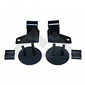 Crown Automotive Exterior Mirror Relocation Bracket Painted Black Steel - RT30016