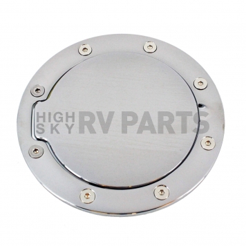 All Sales Fuel Door - Round Aluminum - 6095P