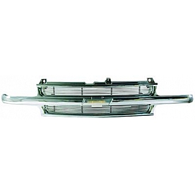 Street Scene Grille - Silver Aluminum - 95075561