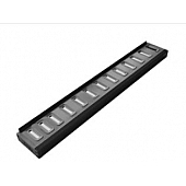 Romik USA Running Board Black Anodized Aluminum Stationary - 81310419