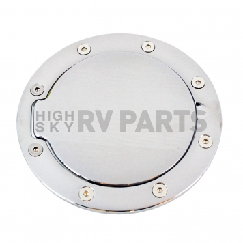 All Sales Fuel Door - Round Aluminum - 6096C