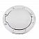 All Sales Fuel Door - Round Aluminum - 6096C