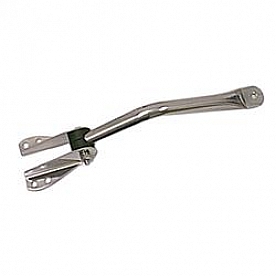 Rugged Ridge Exterior Mirror Bracket Polished Silver Stainless Steel Single - 1100701