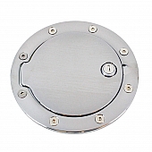 All Sales Fuel Door - Round Aluminum - 6096CL