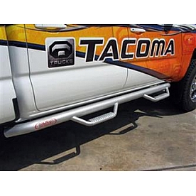 N-Fab Nerf Bar - Truck Wheel to Wheel Black Matte Textured Powder Coated Steel Round - T0589CCTX