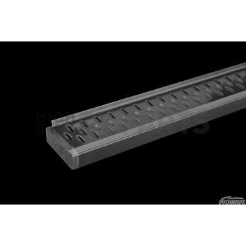 Romik USA Running Board Black Anodized Aluminum Stationary - 81382329-1