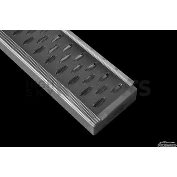 Romik USA Running Board Black Anodized Aluminum Stationary - 81382329-2
