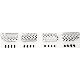 Street Scene Bumper Grille Insert Mesh Chrome Plated Silver Steel - 95078738