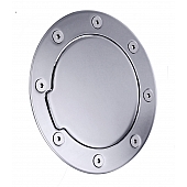 All Sales Fuel Door - Round Aluminum - 6093C