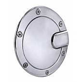 All Sales Fuel Door - Round Aluminum - 6152P