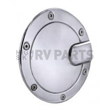 All Sales Fuel Door - Round Aluminum - 6152P