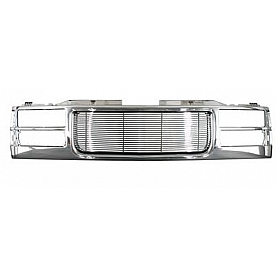 Street Scene Grille - Silver Aluminum - 95075565