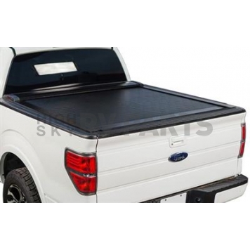 Pace Edwards Tonneau Cover Hard Manual Retractable Black Matte Powder Coated Aluminum - SWT9854
