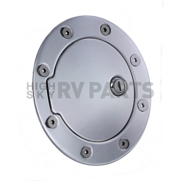 All Sales Fuel Door - Round Aluminum - 6093L