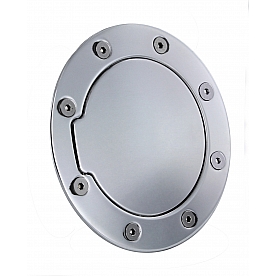 All Sales Fuel Door - Round Aluminum - 6093P