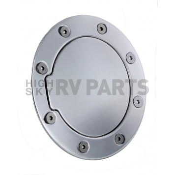 All Sales Fuel Door - Round Aluminum - 6093P