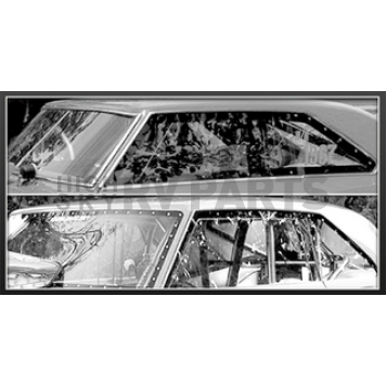 Harwood Fiberglass Rear Window - Polycarbonate Gray - 26825T
