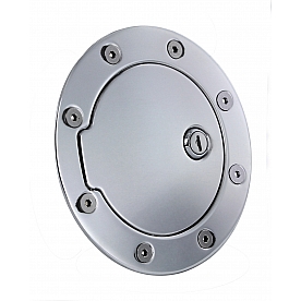 All Sales Fuel Door - Round Aluminum - 6093PL