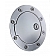 All Sales Fuel Door - Round Aluminum - 6093PL