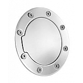 All Sales Fuel Door - Round Aluminum - 6109P