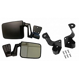 Warrior Products Exterior Mirror Bracket Painted Black Steel - 1496