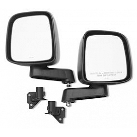 Warrior Products Exterior Mirror Bracket Powder Coated Black Steel - 1519