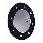 All Sales Fuel Door - Round Aluminum - 6092KCL