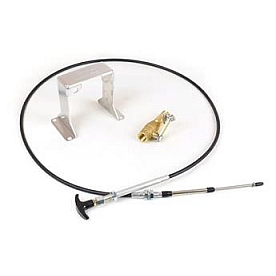 Canton Racing Multi Purpose Release Cable Kit - Black/ Silver Aluminum - 24506