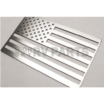 American Car Craft Emblem - American Flag  Stainless Steel - 142025