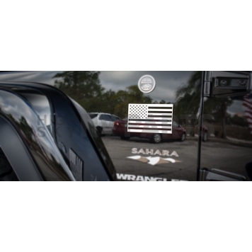 American Car Craft Emblem - American Flag  Stainless Steel - 142025-1