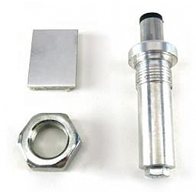 AutoLoc Door Popper - Polished Aluminum Silver Single - 129115