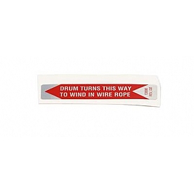 Warn Winch Label - 98479