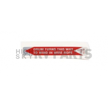 Warn Winch Label - 98479