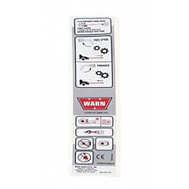 Warn Winch Label - 98480