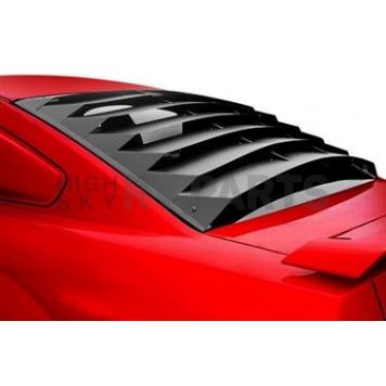 Astra/Hammond Window Louver Rear Window Aluminum Black - 10616