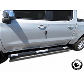 Black Horse Offroad Running Board Aluminum Stationary Polished - NGMSIL8519