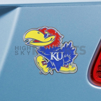 Fan Mat Emblem - University Of Kansas Metal - 22219-1